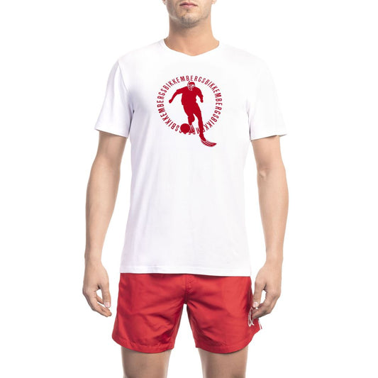 Bikkembergs White Cotton Men T-Shirt $136.00 Bikkembergs Luzworld