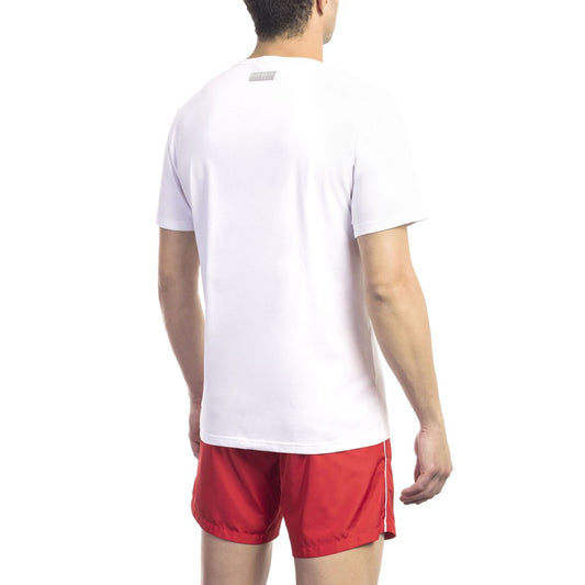 Bikkembergs White Cotton Men T-Shirt $136.00 Bikkembergs Luzworld
