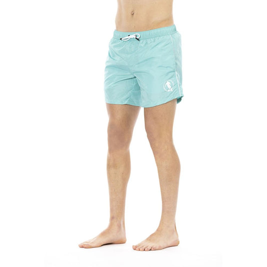 Bikkembergs Light Blue Polyester Men Swim Short $162.00 Bikkembergs Luzworld