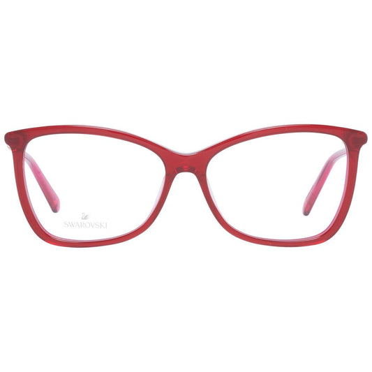 Swarovski Red Women Glasses Frame $490.00 Swarovski Luzworld