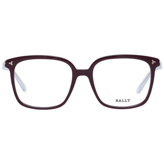 Bally Burgundy Women Glasses Frame $516.00 Bally Luzworld