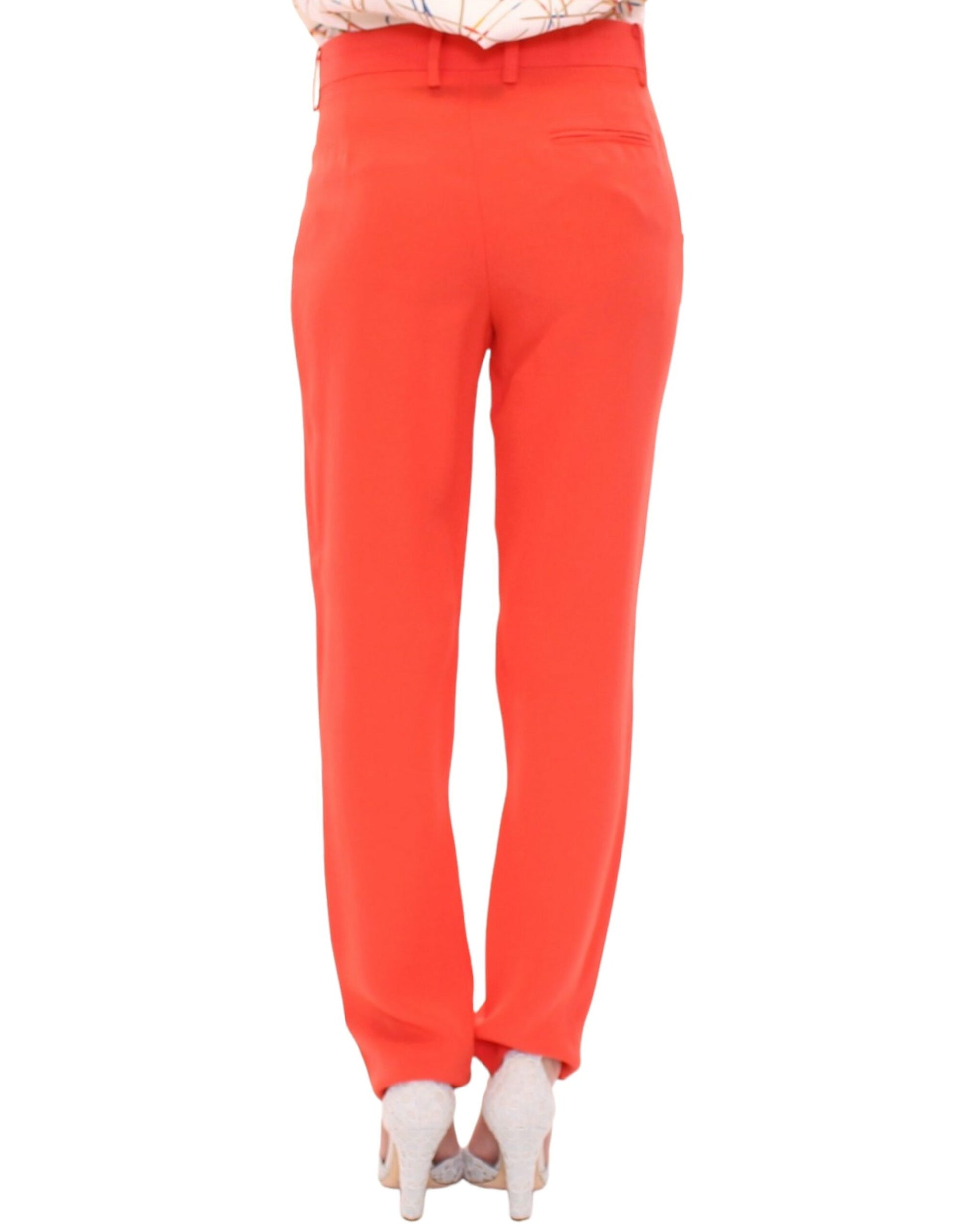 CO|TE Orange boyfriend stretch pants $725.00 CO|TE Luzworld