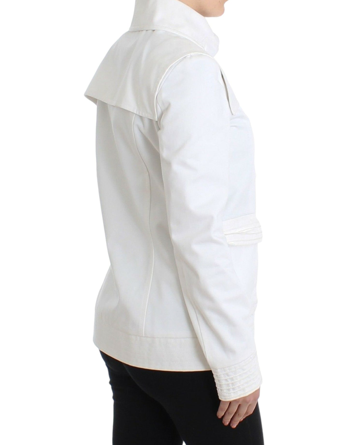 GF Ferre White Double Breasted Jacket Coat Blazer $791.00 GF Ferre Luzworld