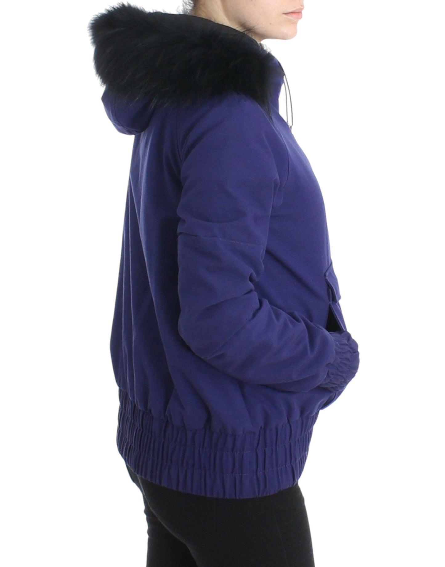 GF Ferre Blue Padded Jacket Hooded Short K-Way $791.00 GF Ferre Luzworld