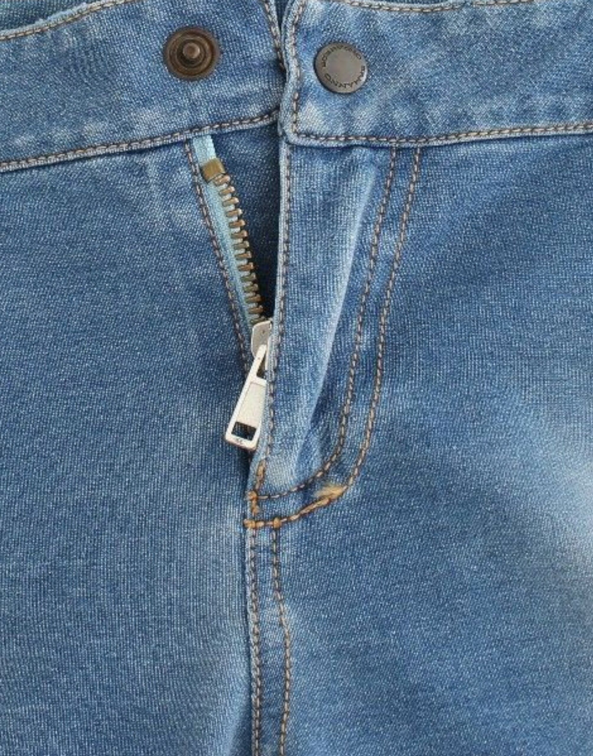 Ermanno Scervino Beachwear Blue Jeans Capri Pants Cropped $504.00 Ermanno Scervino Luzworld