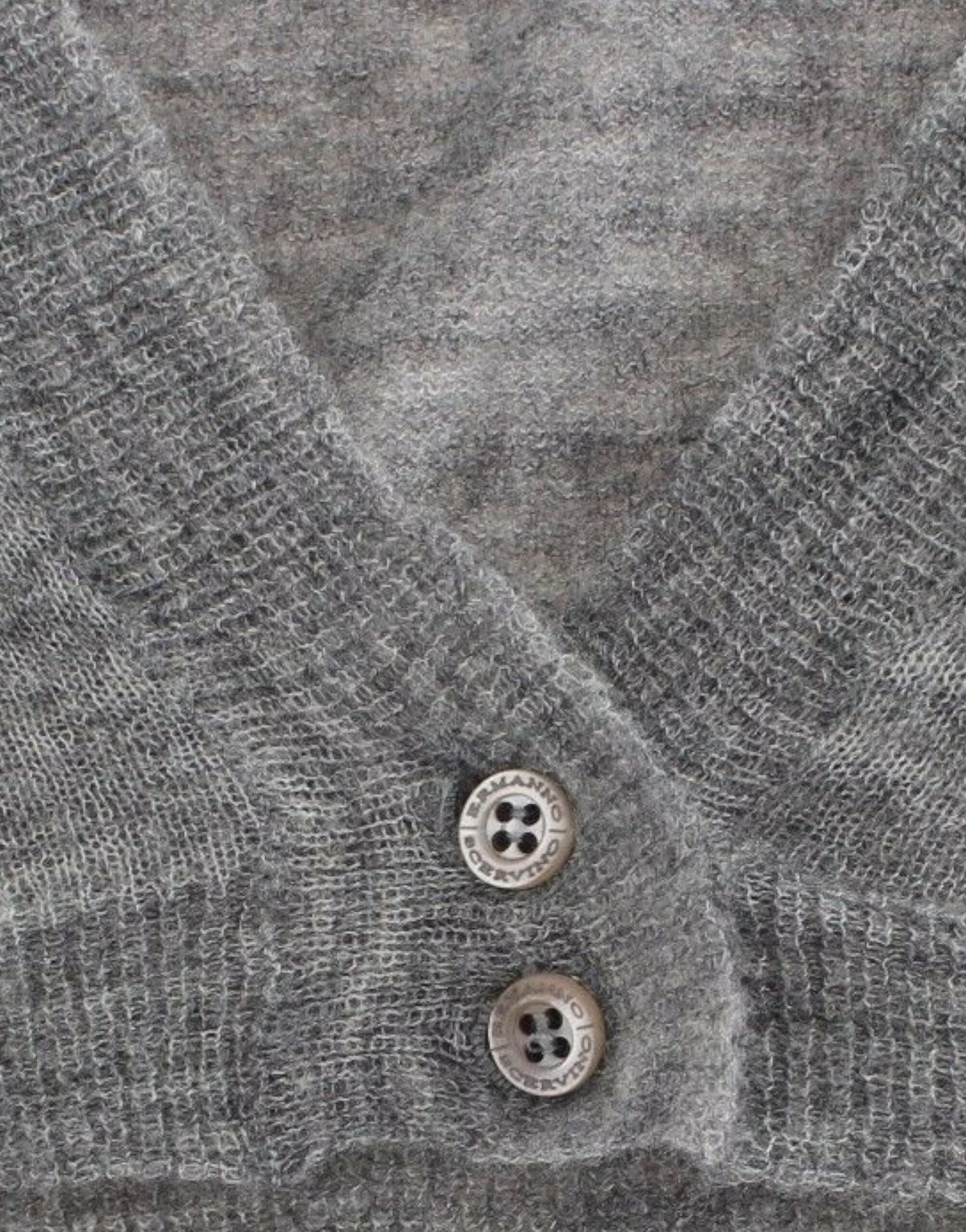 Ermanno Scervino Lingerie Knit Gray Bolero Sweater Cardigan $504.00 Ermanno Scervino Luzworld
