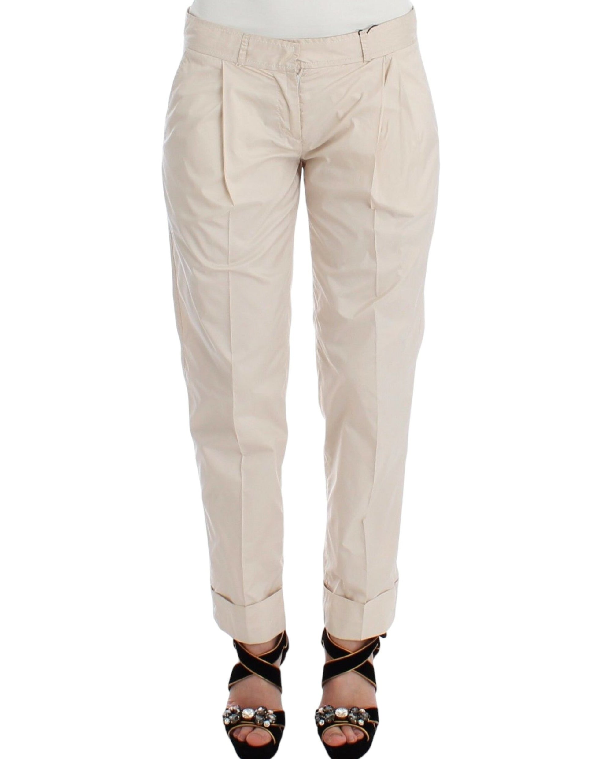 Ermanno Scervino Beige Chinos Casual Dress Pants Khakis $250.00 Ermanno Scervino Luzworld