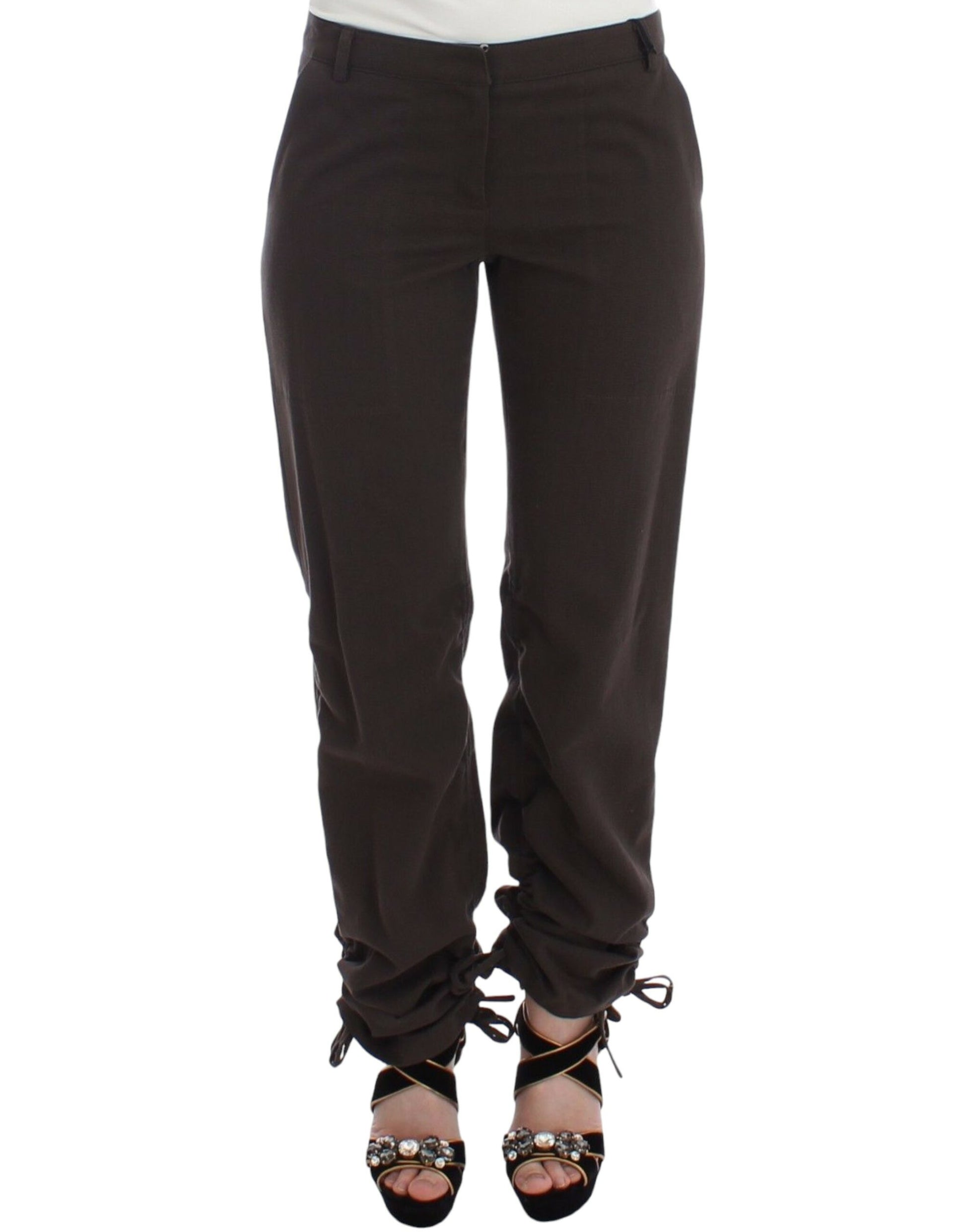 Ermanno Scervino Brown Chinos Casual Dress Pants Khakis $561.00 Ermanno Scervino Luzworld