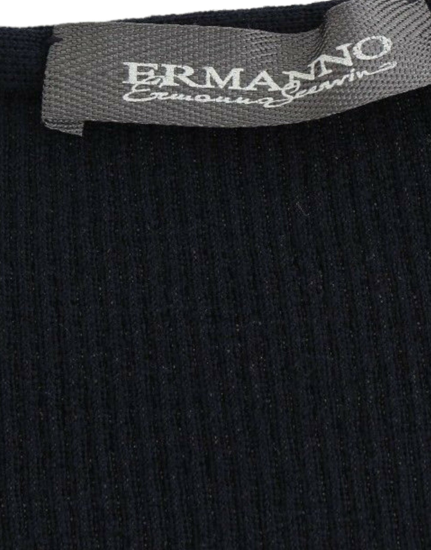Ermanno Scervino Blue Knitted Wool Stretch Sweater Top $672.00 Ermanno Scervino Luzworld