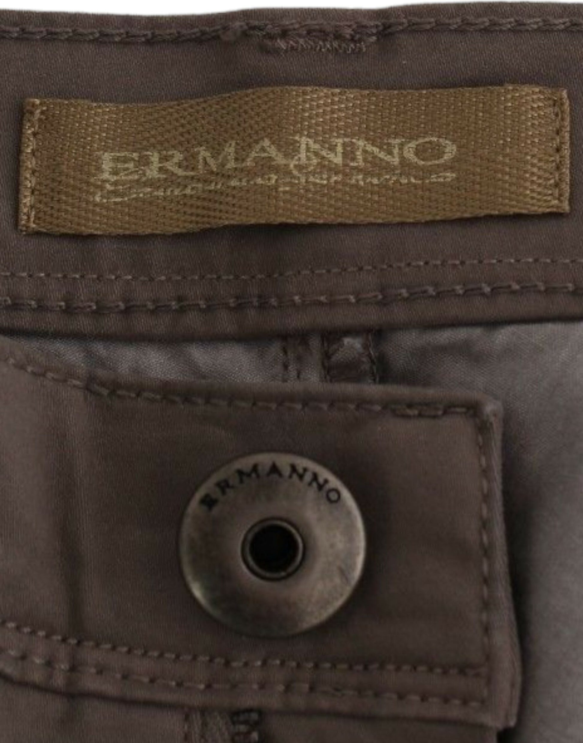 Ermanno Scervino Taupe Beige Slim Jeans Denim Pants Skinny $504.00 Ermanno Scervino Luzworld