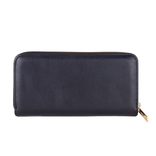 Baldinini Trend Chic Black Leather Zip Wallet $261.00 Baldinini Trend Luzworld