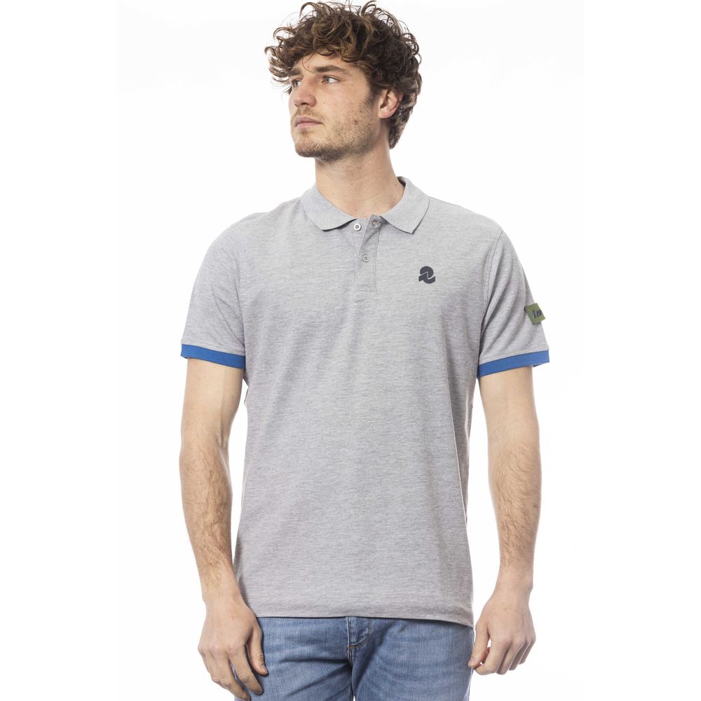 Invicta Gray Cotton Men Polo Shirt $153.00 Invicta Luzworld