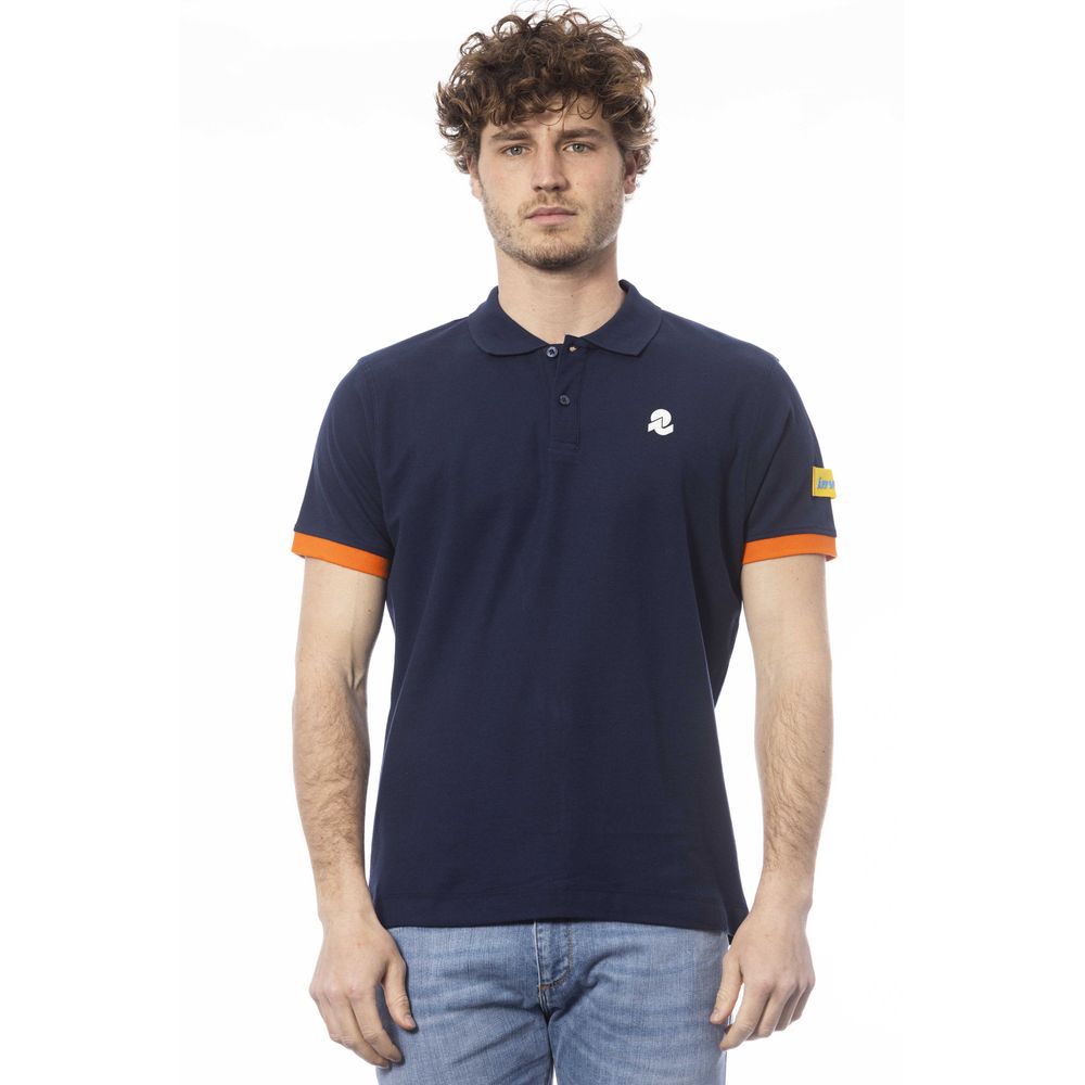 Invicta Blue Cotton Men Polo Shirt $153.00 Invicta Luzworld