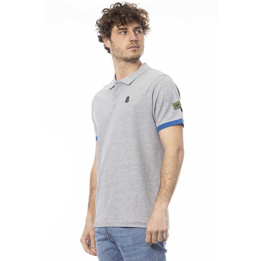 Invicta Gray Cotton Men Polo Shirt $153.00 Invicta Luzworld
