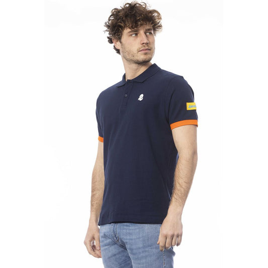 Invicta Blue Cotton Men Polo Shirt $153.00 Invicta Luzworld