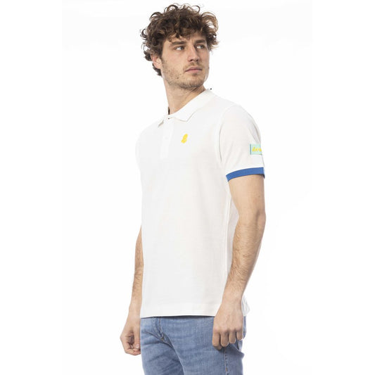 Invicta White Cotton Men Polo Shirt $153.00 Invicta Luzworld