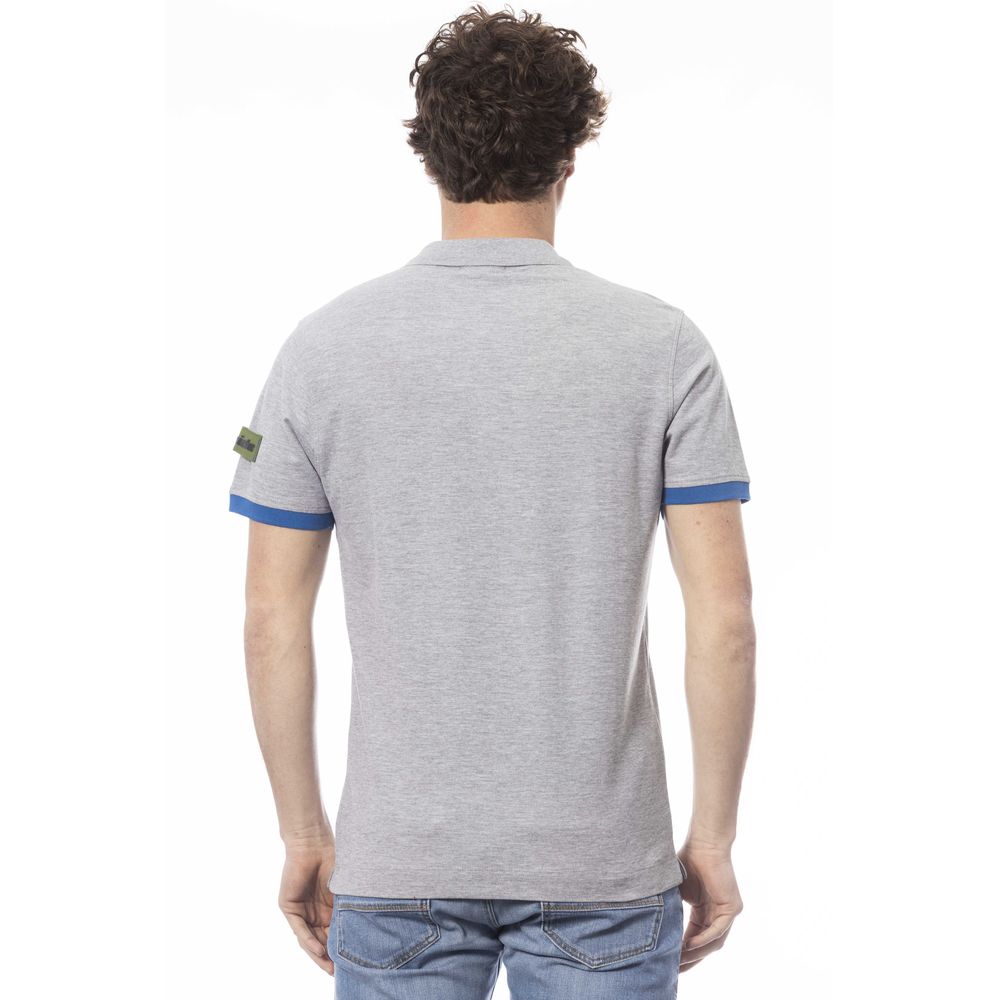 Invicta Gray Cotton Men Polo Shirt $153.00 Invicta Luzworld