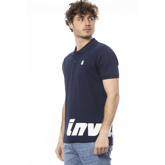 Invicta Blue Cotton Men Polo Shirt $150.00 Invicta Luzworld