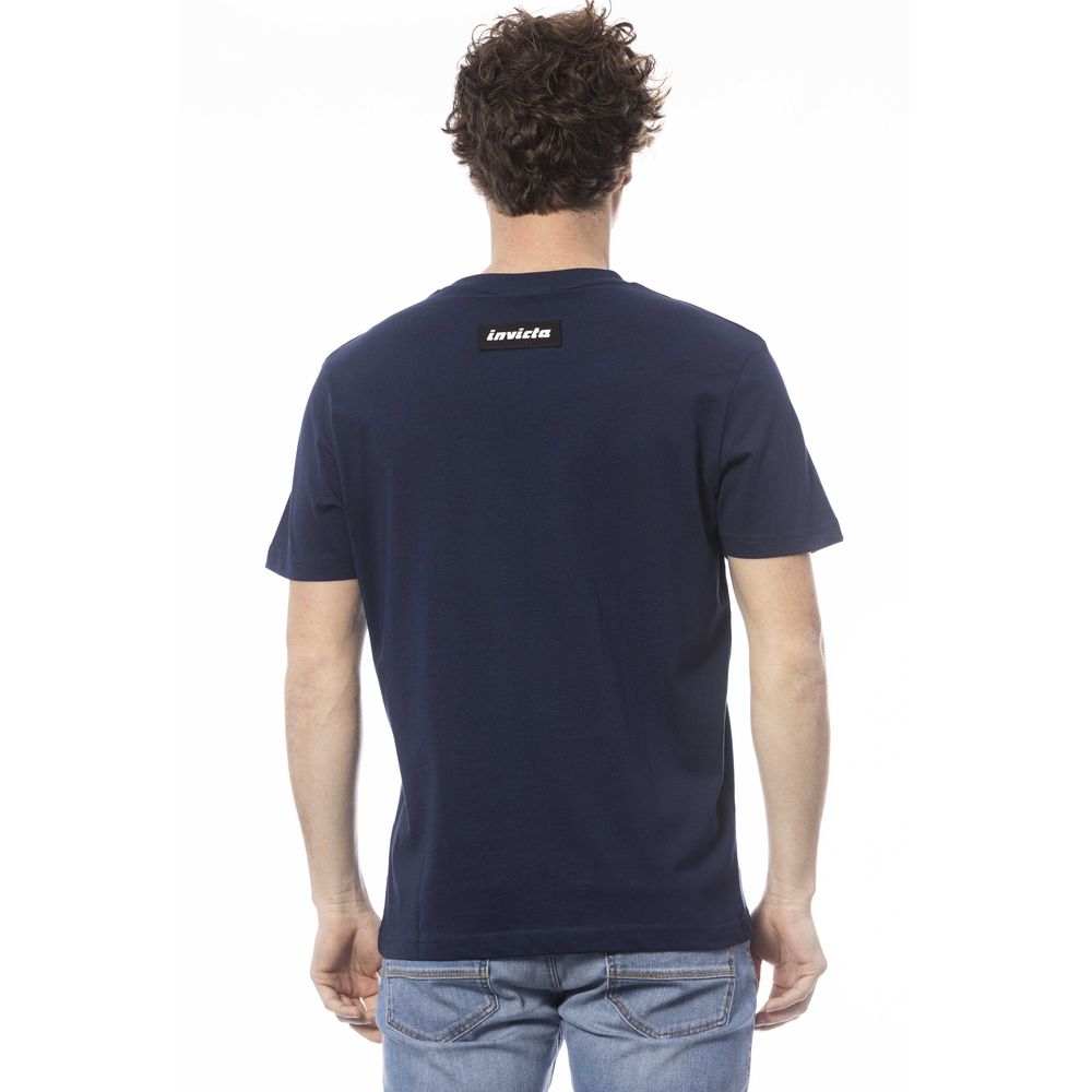 Invicta Blue Cotton Men T-Shirt $139.00 Invicta Luzworld