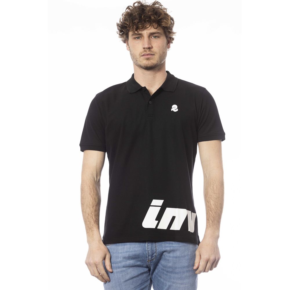 Invicta Black Cotton Men Polo Shirt $150.00 Invicta Luzworld