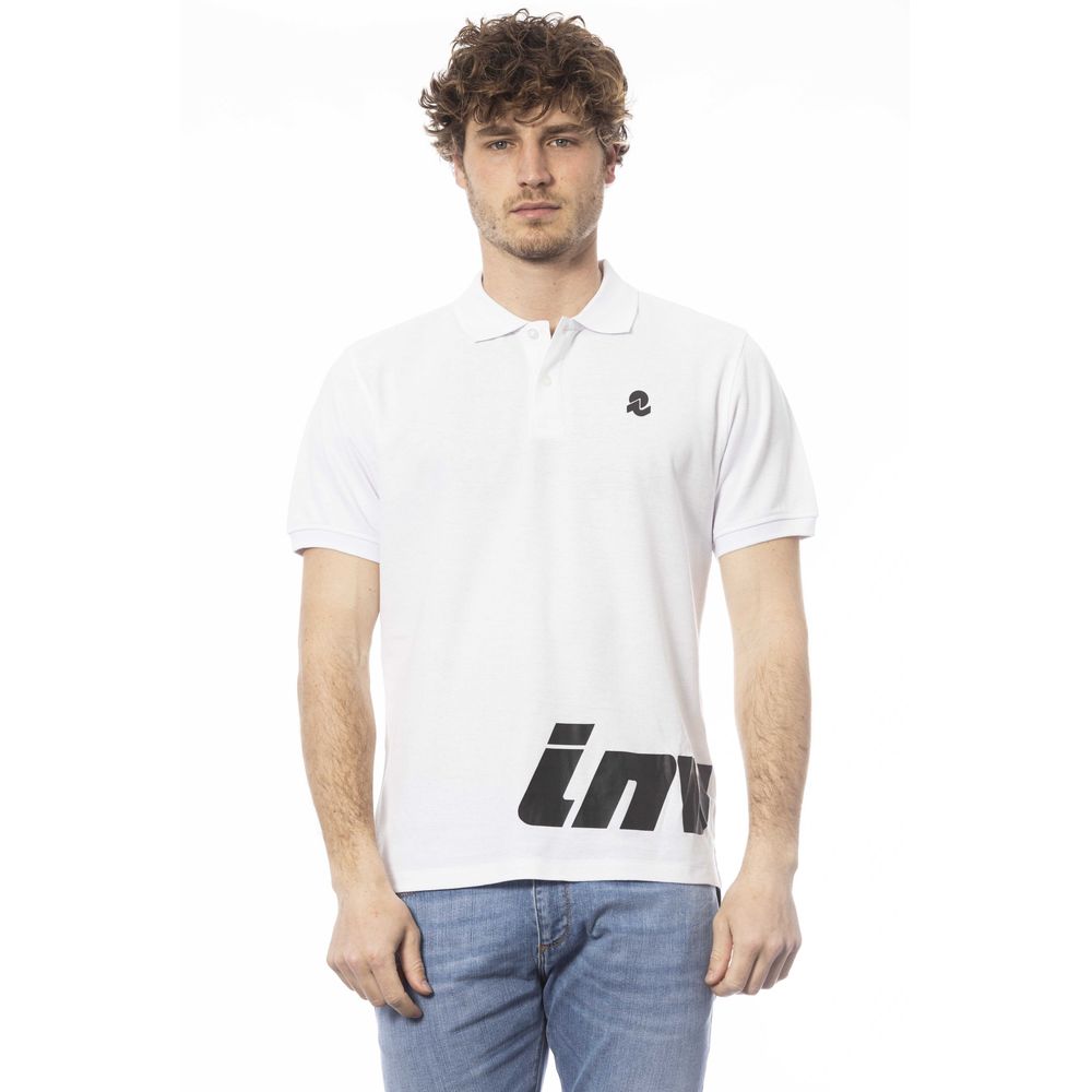 Invicta White Cotton Men Polo Shirt $150.00 Invicta Luzworld
