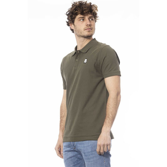 Invicta Green Cotton Men Polo Shirt $150.00 Invicta Luzworld