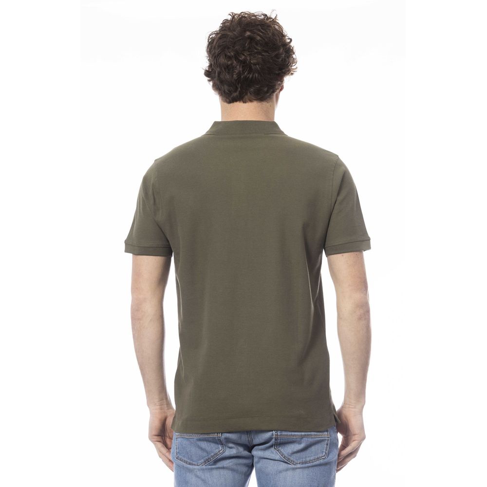Invicta Green Cotton Men Polo Shirt $150.00 Invicta Luzworld