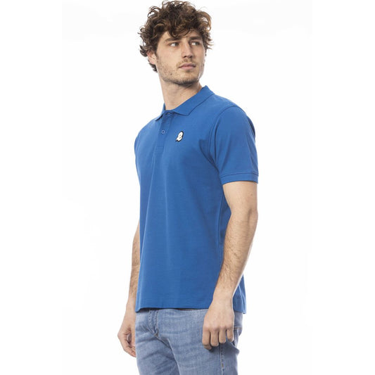 Invicta Blue Cotton Men Polo Shirt $150.00 Invicta Luzworld