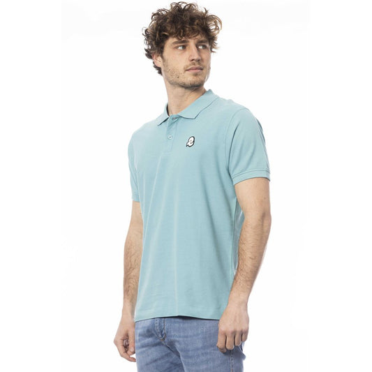Invicta Light Blue Cotton Men Polo Shirt $150.00 Invicta Luzworld