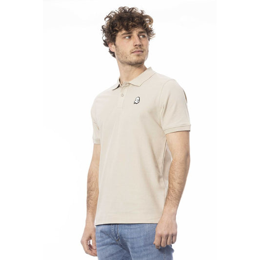 Invicta Beige Cotton Men Polo Shirt $150.00 Invicta Luzworld