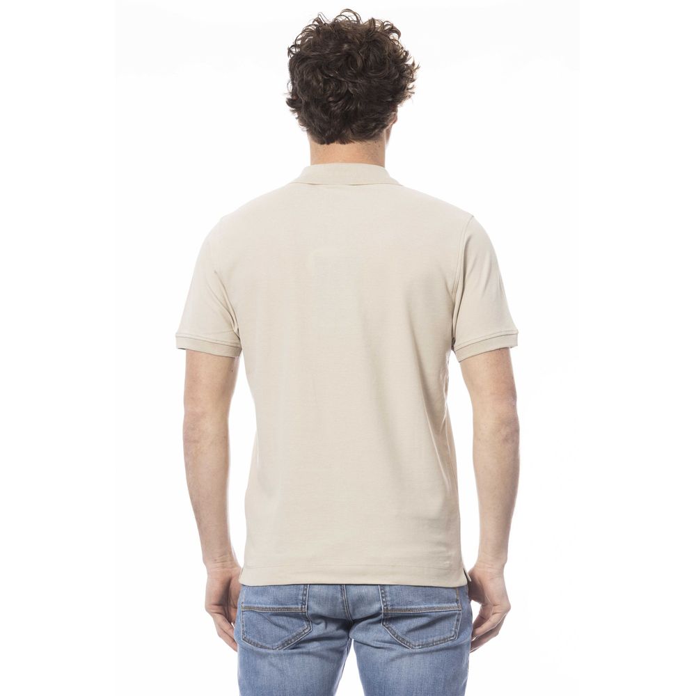 Invicta Beige Cotton Men Polo Shirt $150.00 Invicta Luzworld