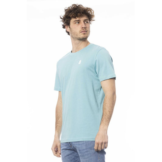 Invicta Light Blue Cotton Men T-Shirt $139.00 Invicta Luzworld