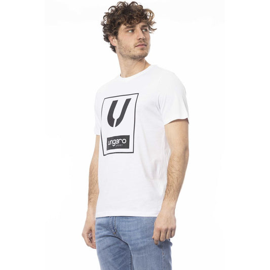 Ungaro Sport White Cotton Men T-Shirt $132.00 Ungaro Sport Luzworld