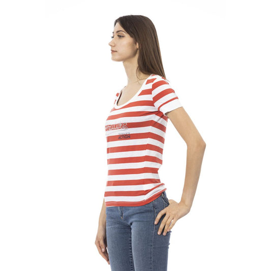 Trussardi Action Multicolor Cotton Women T-Shirt $131.00 Trussardi Action Luzworld