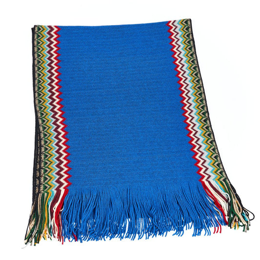 Missoni Blue Wool Men Scarf $218.00 Missoni Luzworld