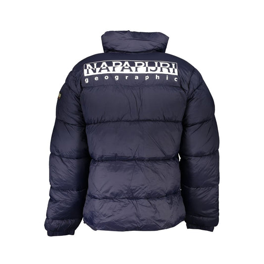Napapijri Eco-Conscious Blue Jacket with Sleek Design $395.00 Napapijri Luzworld