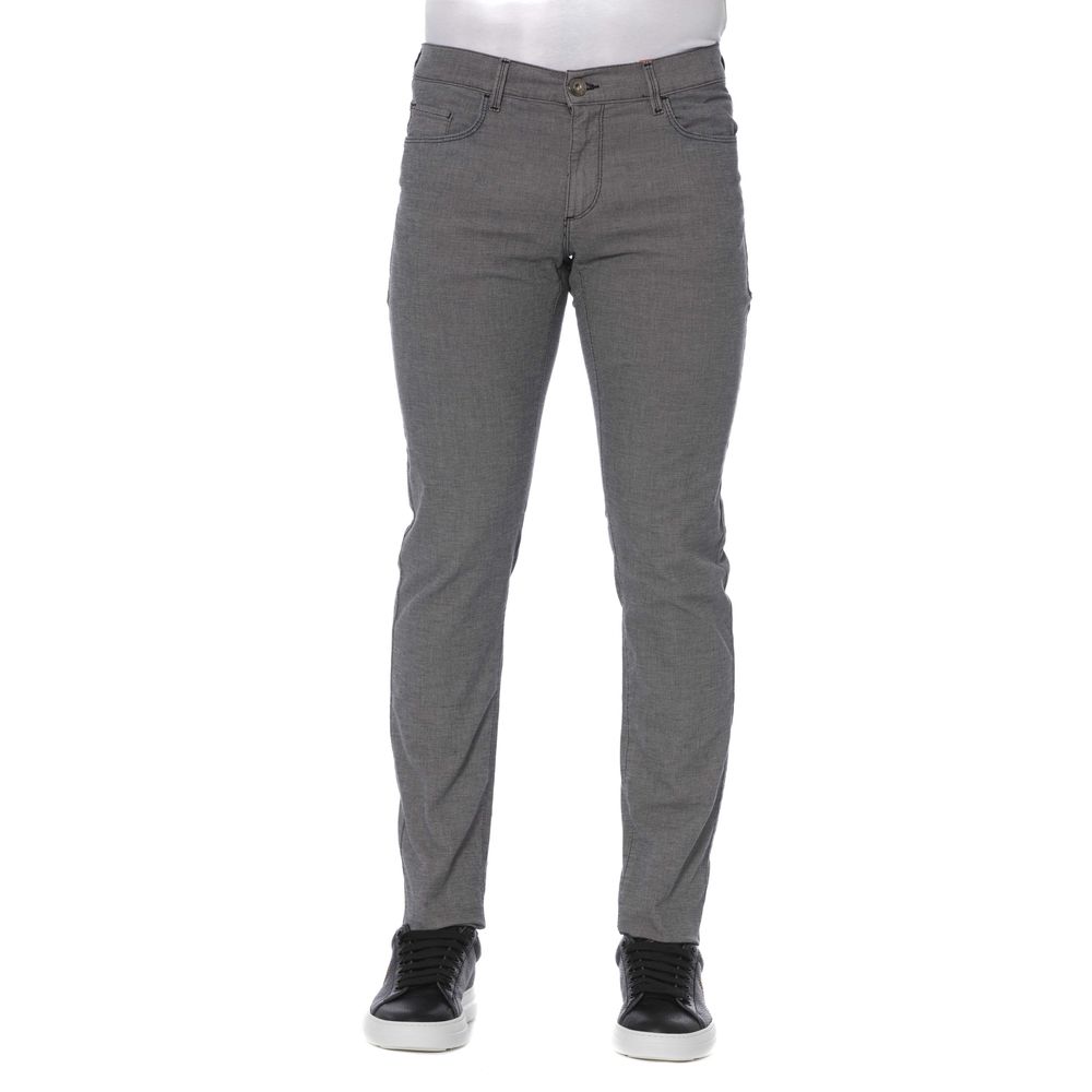 Trussardi Jeans Gray Cotton Men's Pants $190.00 Trussardi Jeans Luzworld