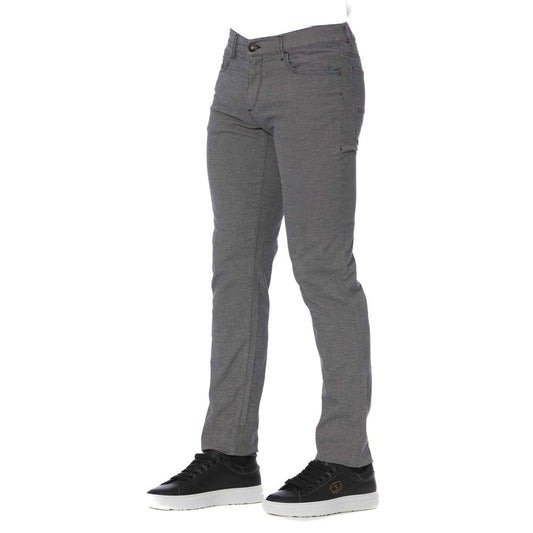 Trussardi Jeans Gray Cotton Men's Pants $190.00 Trussardi Jeans Luzworld
