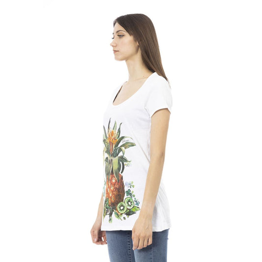 Just Cavalli White Cotton Women T-Shirt $142.00 Just Cavalli Luzworld
