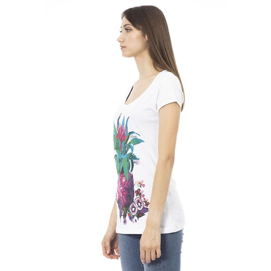 Just Cavalli White Cotton Women T-Shirt $141.00 Just Cavalli Luzworld