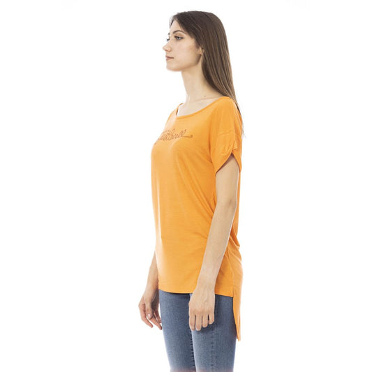 Just Cavalli Orange Cotton Women T-Shirt $142.00 Just Cavalli Luzworld
