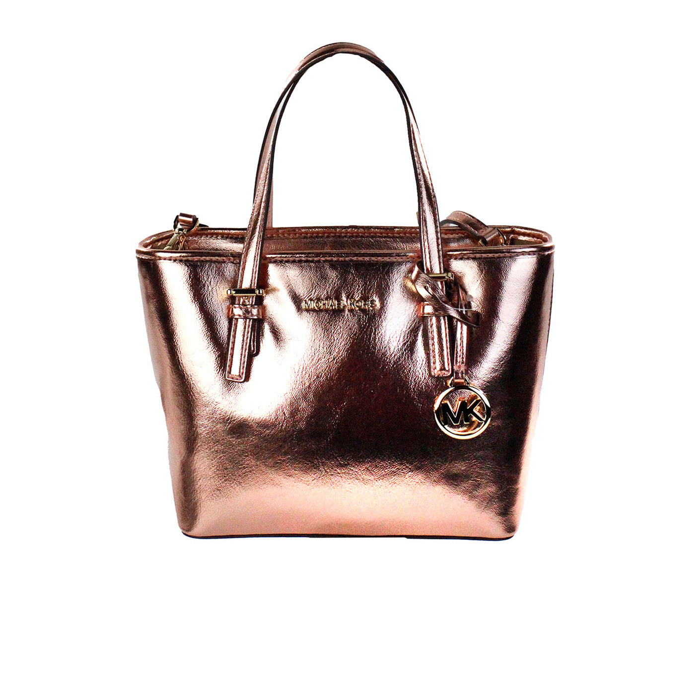 Michael Kors Jet Set Primrose Metallic XS Carryall Top Zip Tote Bag Purse $859.00 Michael Kors Luzworld