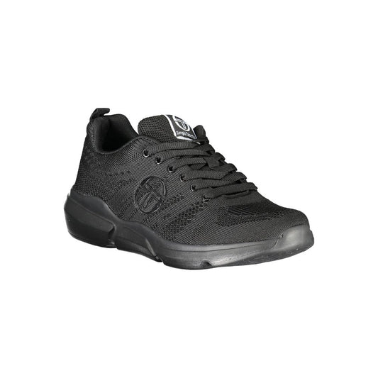 Sergio Tacchini Sleek Black Lace-up Sneakers with Contrast Detailing $162.00 Sergio Tacchini Luzworld