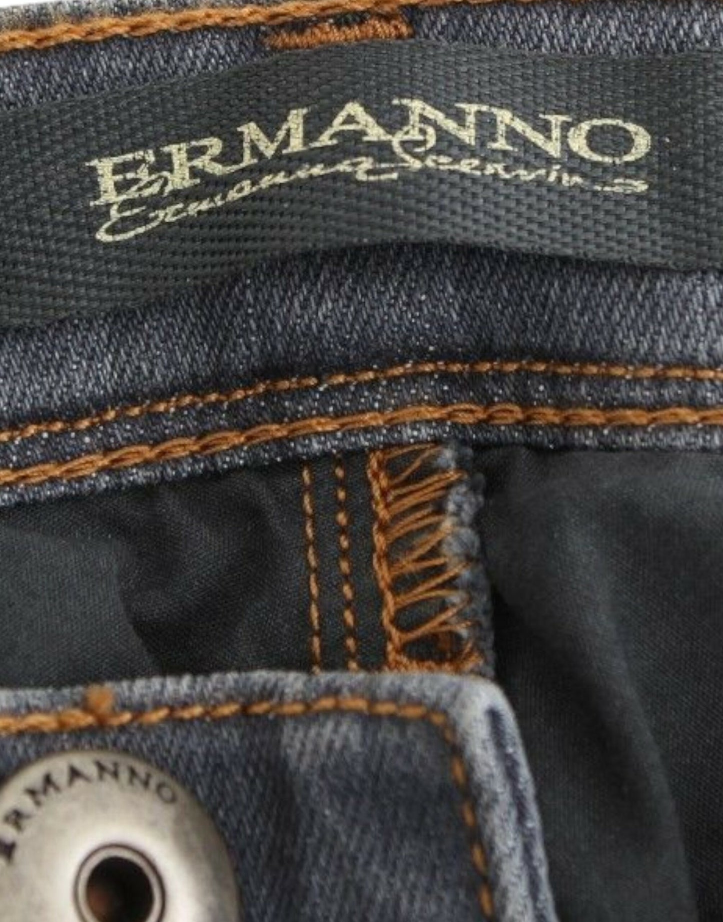 Ermanno Scervino Gray Slim Jeans Denim Pants Skinny Leg Stretch $614.00 Ermanno Scervino Luzworld