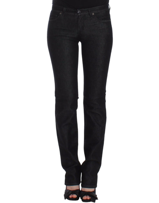Ermanno Scervino Black Slim Jeans Denim Pants Skinny Leg Stretch $614.00 Ermanno Scervino Luzworld