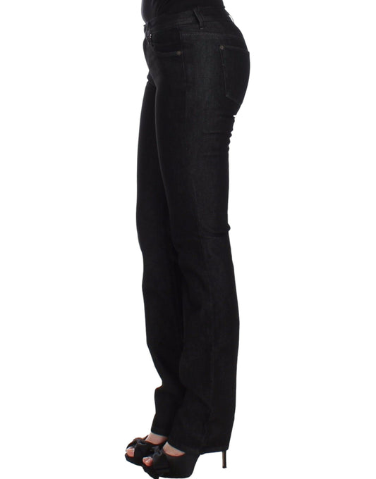 Ermanno Scervino Black Slim Jeans Denim Pants Skinny Leg Stretch $614.00 Ermanno Scervino Luzworld