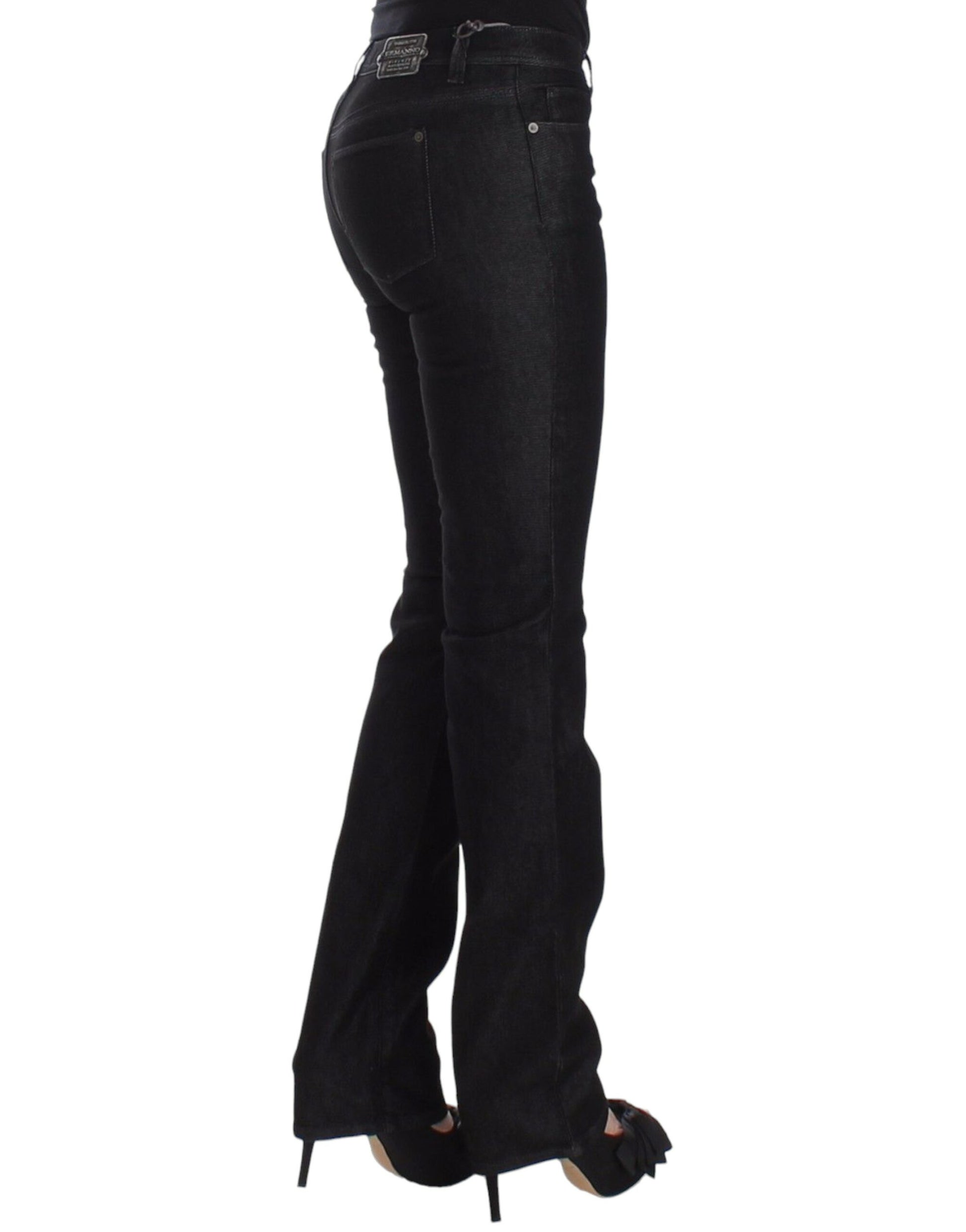 Ermanno Scervino Black Slim Jeans Denim Pants Skinny Leg Stretch $614.00 Ermanno Scervino Luzworld