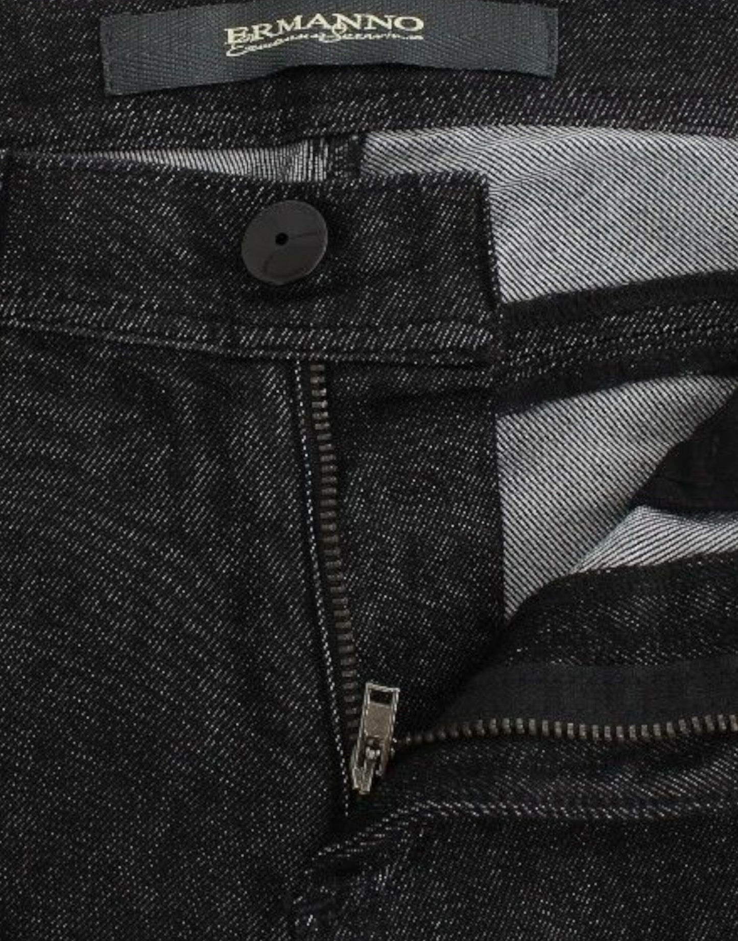 Ermanno Scervino Black Slim Jeans Denim Pants Skinny Leg Stretch $614.00 Ermanno Scervino Luzworld
