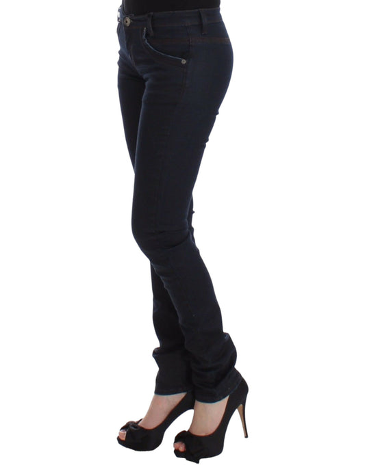 Ermanno Scervino Blue Slim Jeans Denim Pants Skinny Leg Stretch $562.00 Ermanno Scervino Luzworld
