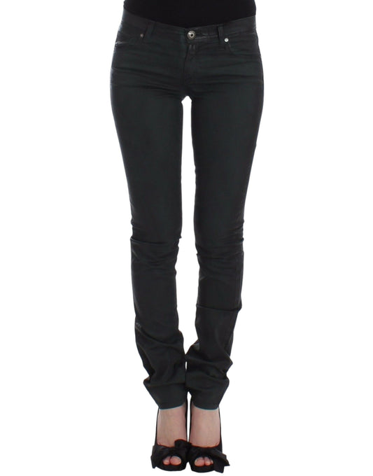 Ermanno Scervino Green Slim Jeans Denim Pants Straight Leg Stretch $562.00 Ermanno Scervino Luzworld